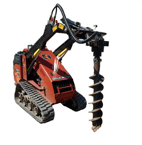 mini skid steer with auger rental near me|dingo auger rental.